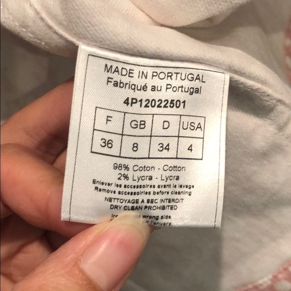 Authentic Dior pink white logo jacket size 4/36 - Picture 7 of 8